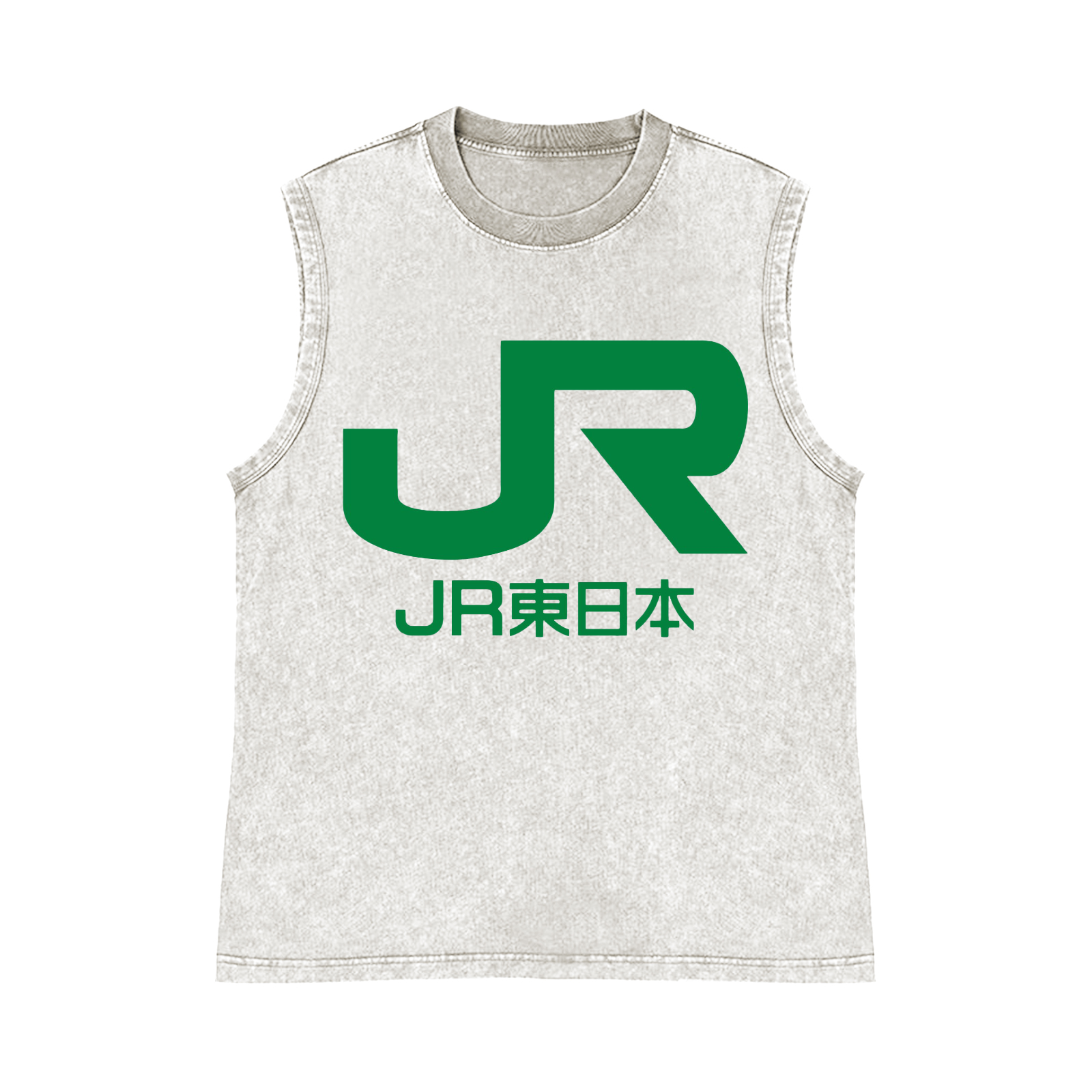 Pure Cotton Wash-Dyed Sleeveless Tank Top