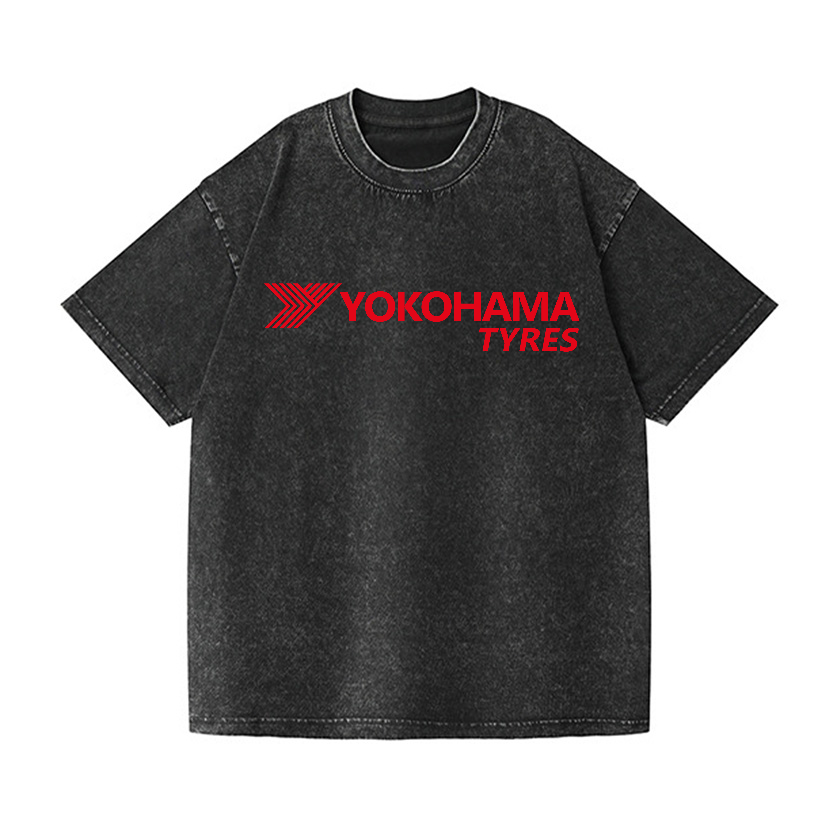 Yokohama Tyres Vintage Wash Japanese Design T-Shirt