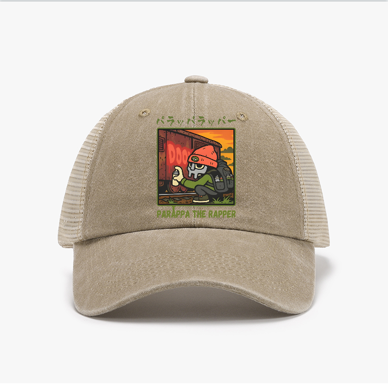 PaRappa the Rapper MF Doom Vintage Cotton Breathable Hat