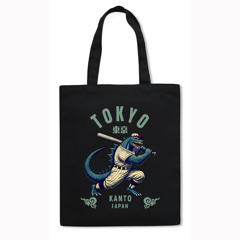 Tokyo Kanto Baseball Japanese Style Canvas Tote Bag