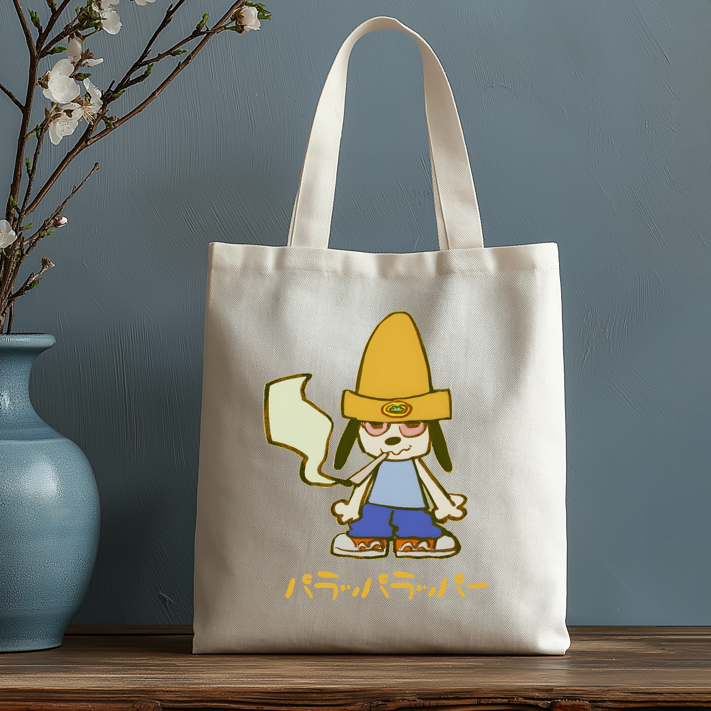PaRappa the Rapper Japanese Style Canvas Tote Bag