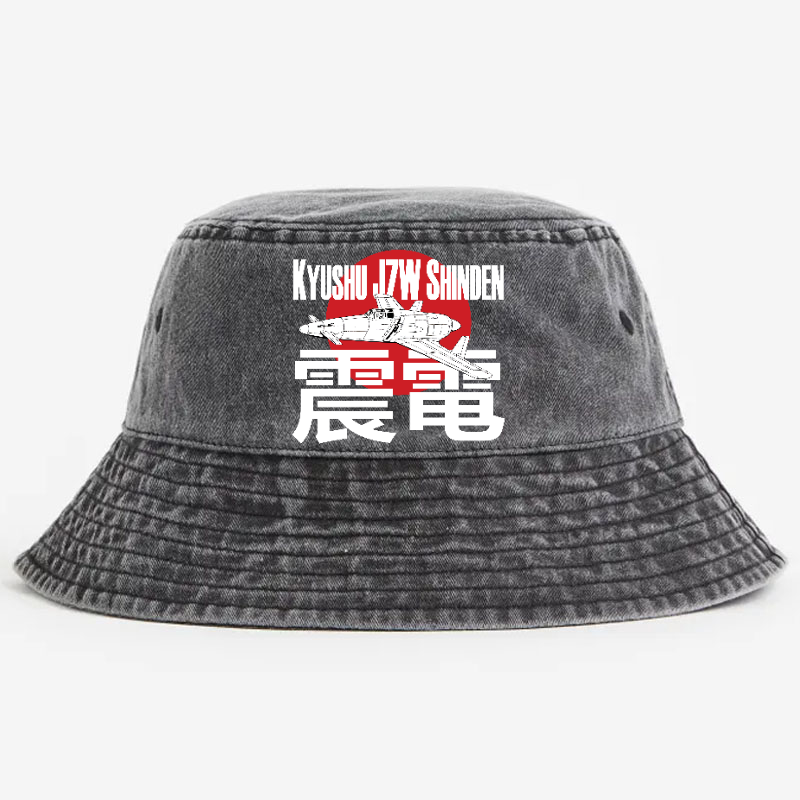 Shinden Fighter Vintage 100% Cotton Bucket Hat