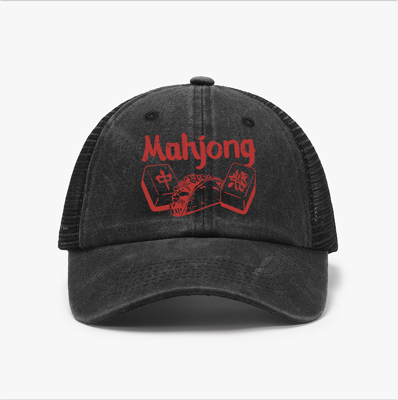 Mahjong Vintage Cotton Breathable Hat