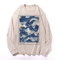 Yasuragi Wave Vintage Cotton Wash Long-sleeve T-shirt