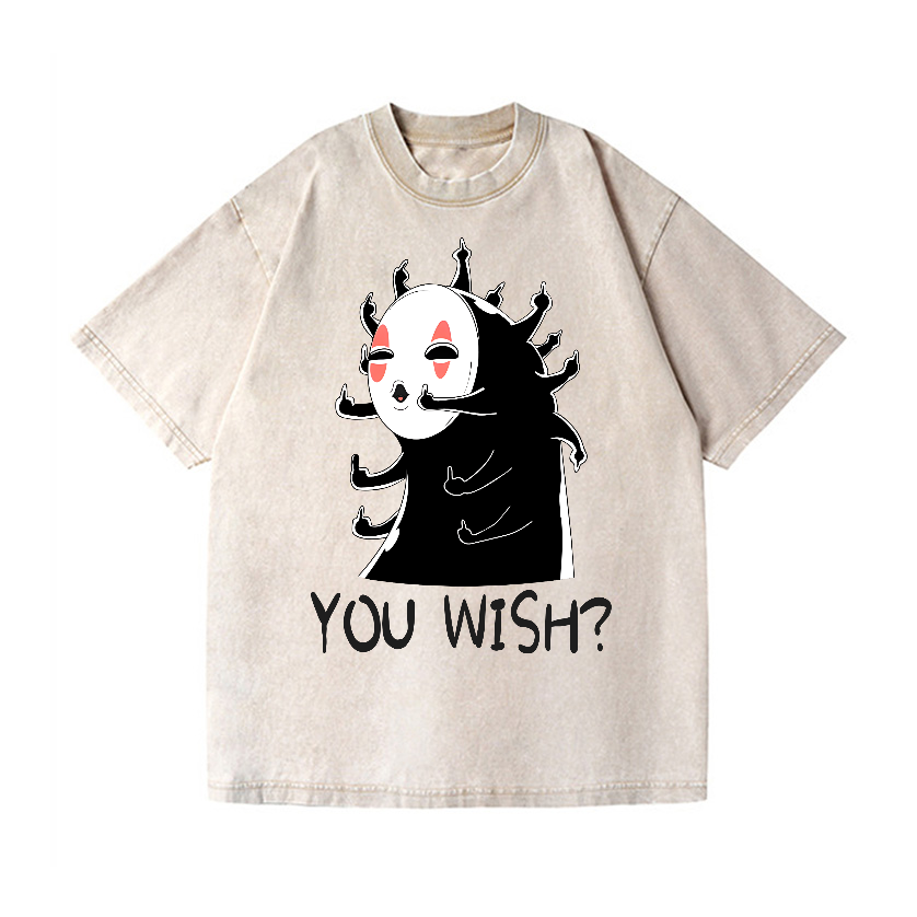 Ghibli No Face Kaonashi Vintage Wash Japanese Design T-Shirt