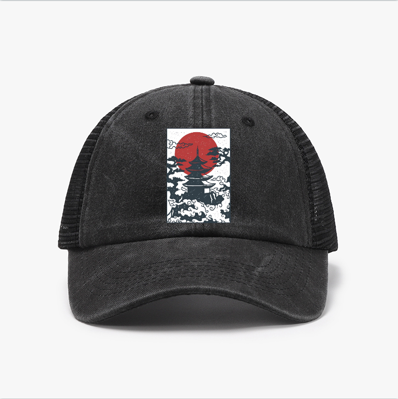 Japanese Tower Vintage Cotton Breathable Hat