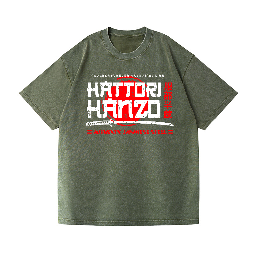Okinawa Hattori Hanzo Vintage Wash Japanese Design T-Shirt