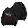 Great Eight Islands of Japan Tuna Fish Vintage Washed Cotton Back Art Long-sleeve T-shirt