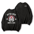 Hattori Hanzo Komainu Vintage Washed Cotton Back Art Long-sleeve T-shirt