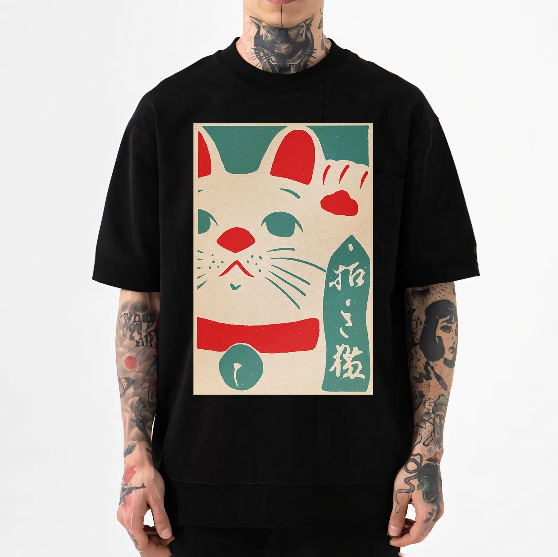 Lucky Cat Japanese Style Classic Tee