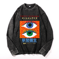 Yayoi Kusama Vintage Cotton Wash Crewneck Long-Sleeve T-Shirt