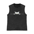 Pure Cotton Wash-Dyed Sleeveless Tank Top