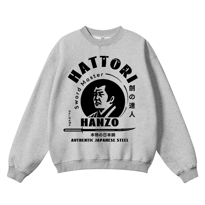 Hattori Hanzo Vintage Cotton Blend Crewneck Sweatshirt