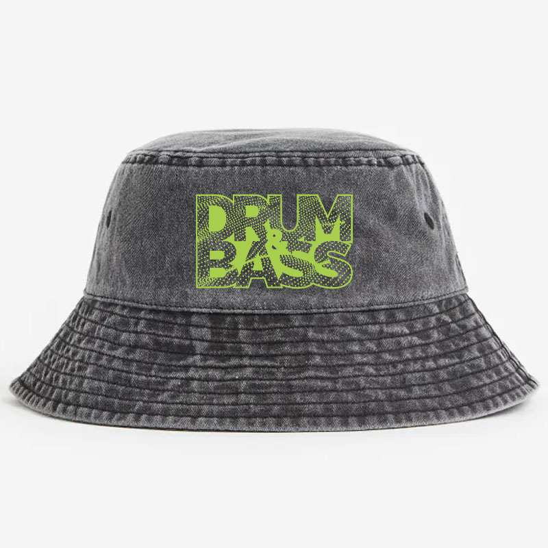 Drum and Bass Vintage 100% Cotton Bucket Hat