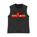 Fox Pure Cotton Wash-Dyed Sleeveless Tank Top