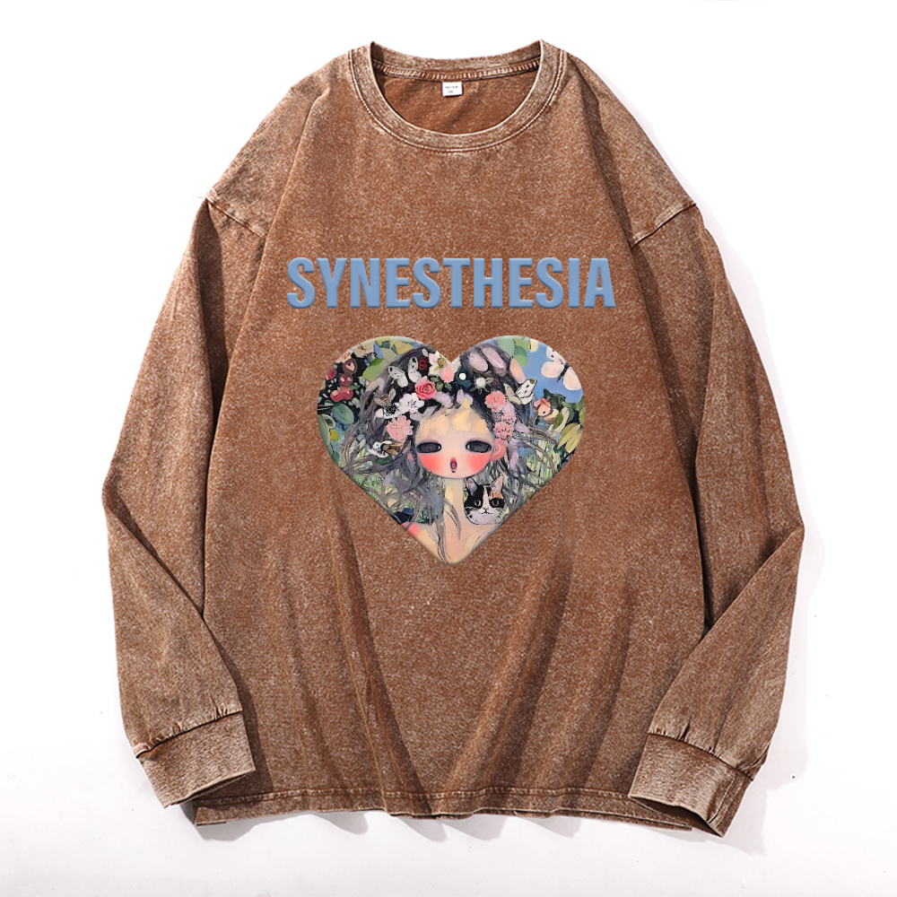 Aya Takano Vintage Cotton Wash Long-sleeve T-shirt
