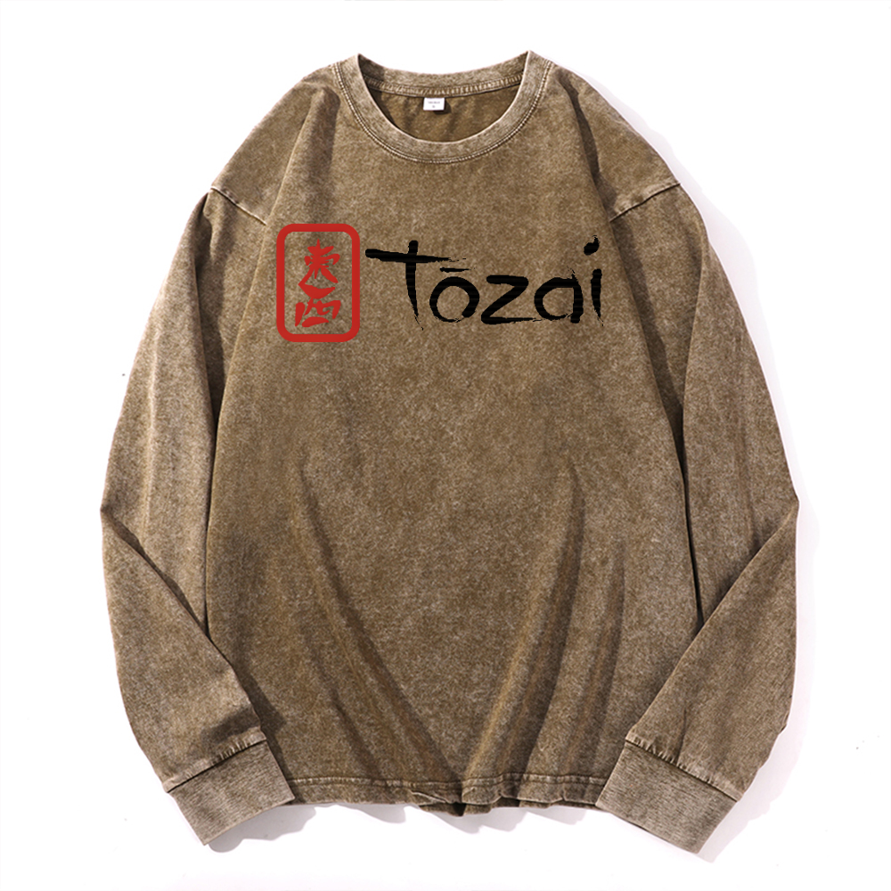 Tozai Sake Vintage Cotton Wash Long-sleeve T-shirt