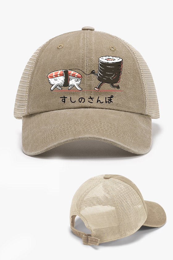 Sushi Vintage Cotton Breathable Hat