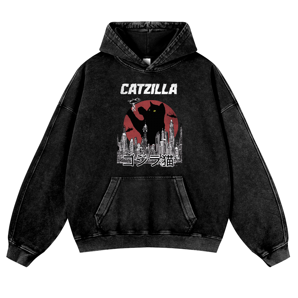 Vintage Washed Thick Cotton Hoodie
