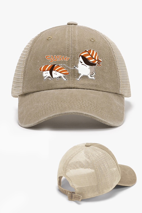 Sushi Vintage Cotton Breathable Hat