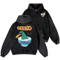 Kaiju The Monster Rice of Tokyo Vintage Washed Cotton Back Art Hoodie