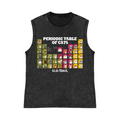 Periodic Table of Cats Pure Cotton Wash-Dyed Sleeveless Tank Top