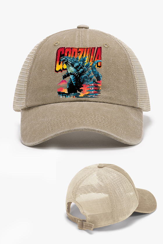 Kaiju Roars Vintage Cotton Breathable Hat