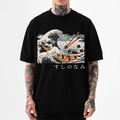 Sushi Great Wave Ukiyoe Japanese Style Classic Tee