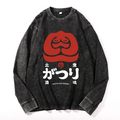 Taishu Niku Sabaka Vintage Cotton Wash Long-sleeve T-shirt