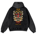 Japan Eclipse Vintage Washed Cotton Back Art Hoodie