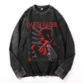 Darth Vader Vintage Cotton Wash Long-sleeve T-shirt