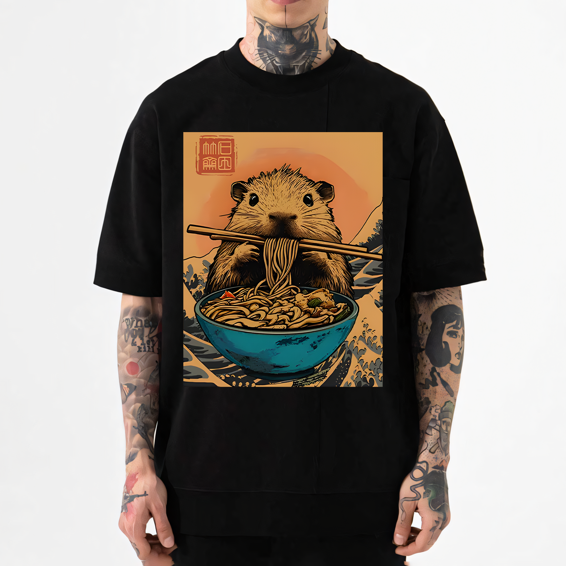 Guinea Pig Ramen Japanese Style Classic Tee