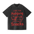 Mahjong Vintage Wash Japanese Design T-Shirt