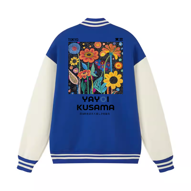 Yayoi Kusama Vintage Cotton Varsity Jacket