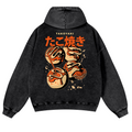 Takoyaki Vintage Washed Cotton Back Art Hoodie