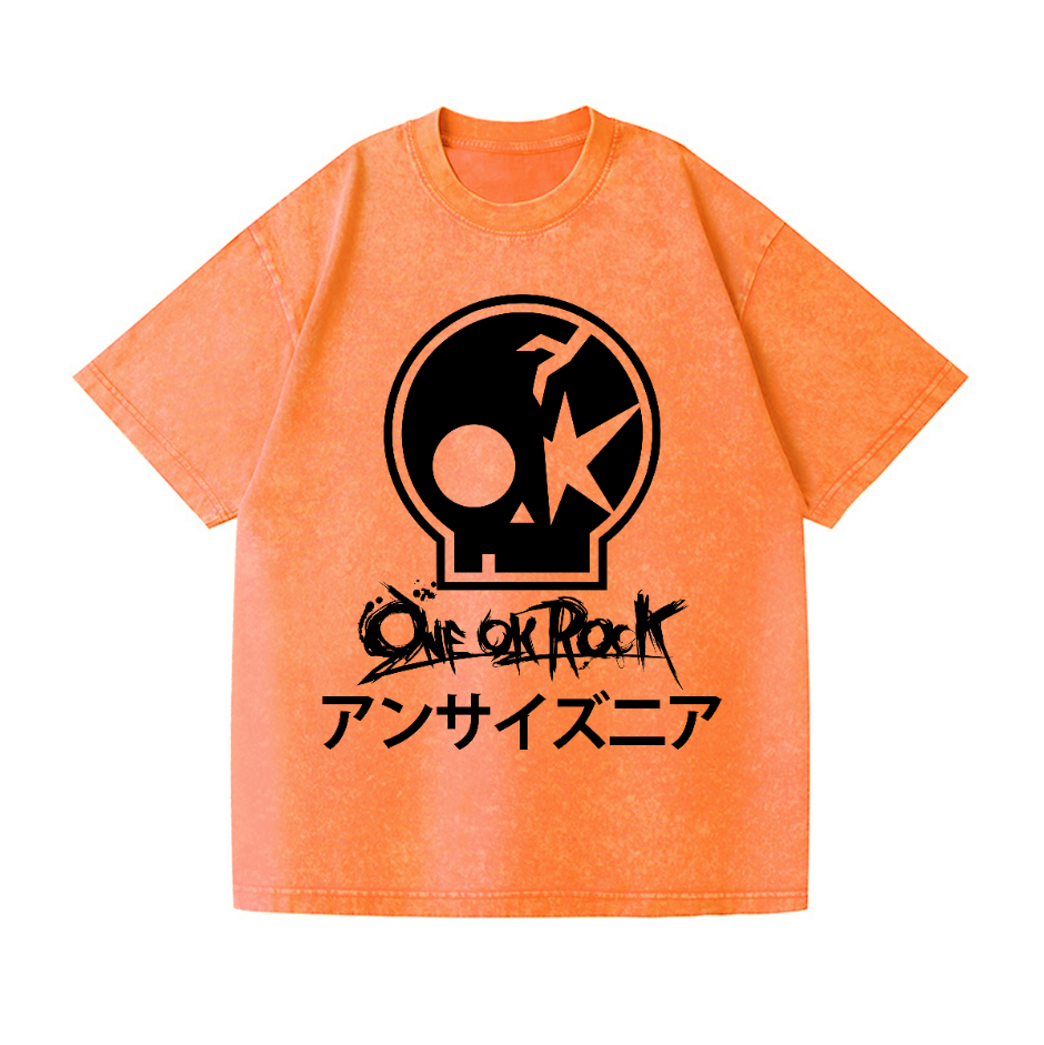 One Ok Rock Band Vintage Wash Japanese Design T-Shirt
