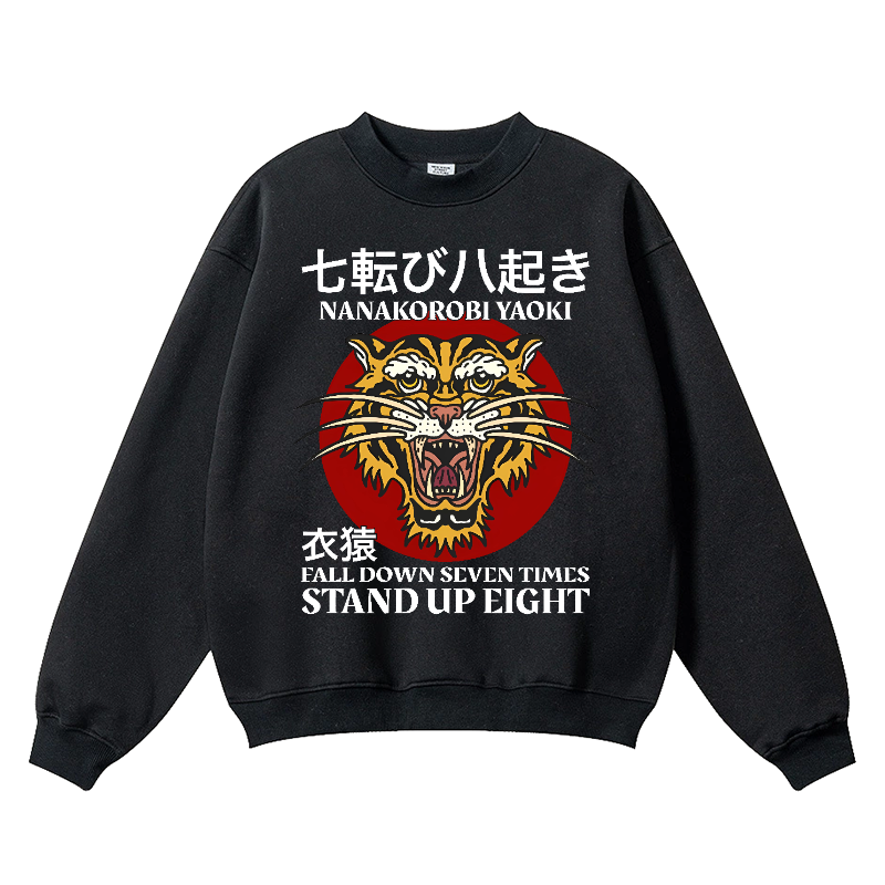 Tiger Vintage Cotton Blend Crewneck Sweatshirt