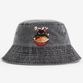 Ramen Cat Vintage 100% Cotton Bucket Hat