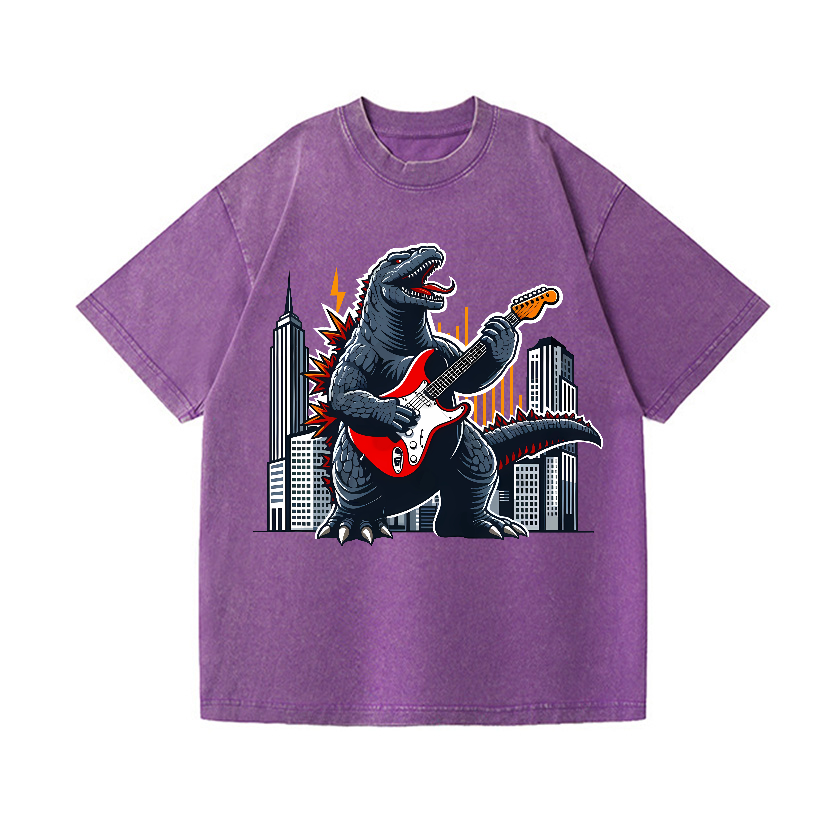 Rock Kaiju Vintage Wash Japanese Design T-Shirt