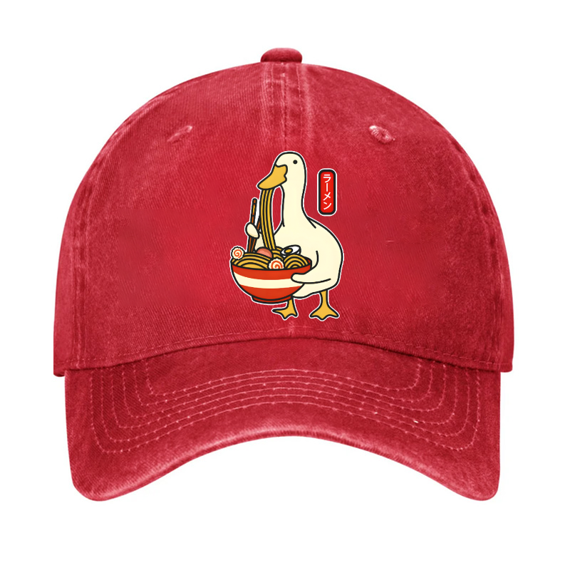 Ramen Duck Vintage Cotton Cap