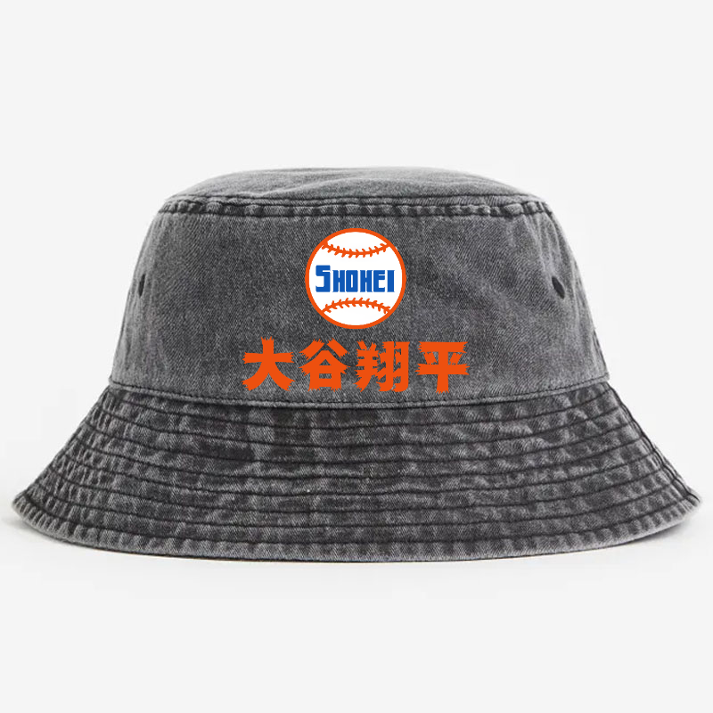 Dodgers Baseball Shohei Vintage 100% Cotton Bucket Hat