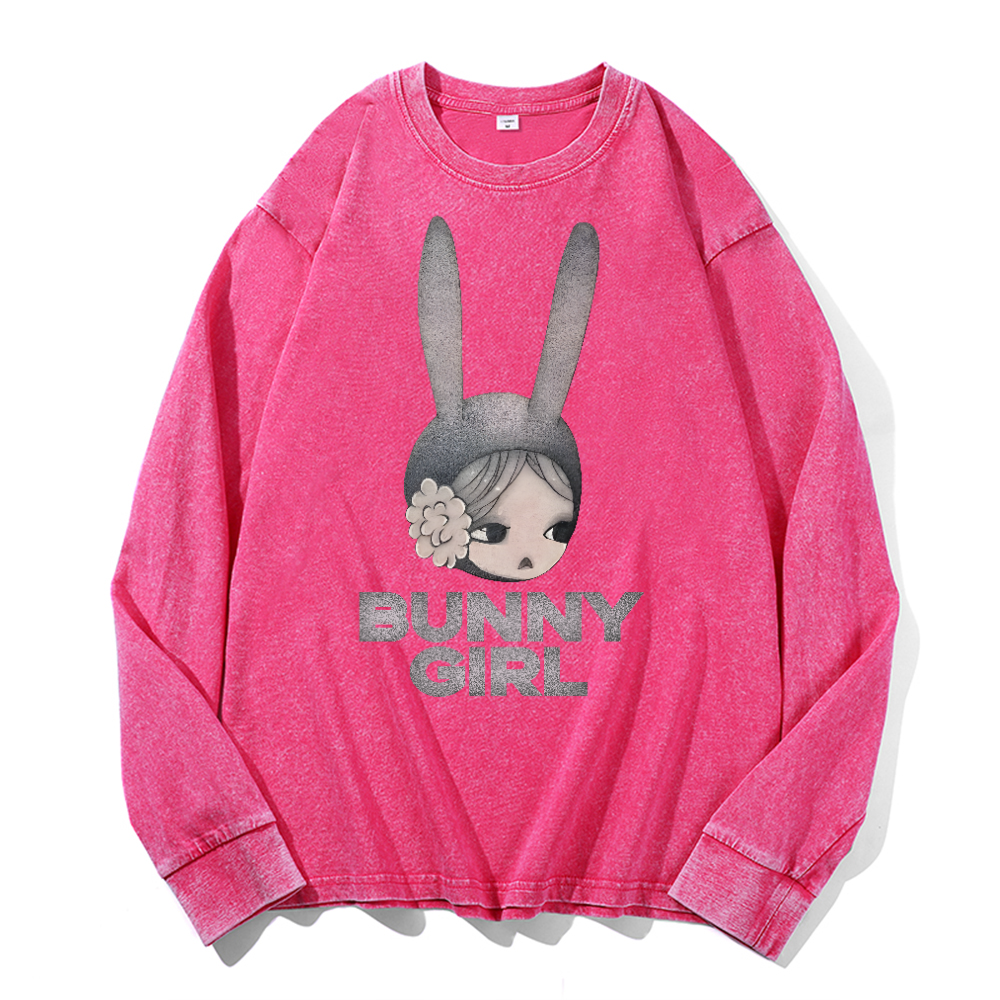 Aya Takano Vintage Cotton Wash Long-sleeve T-shirt