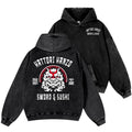 Hattori Hanzo Komainu Vintage Washed Cotton Back Art Hoodie