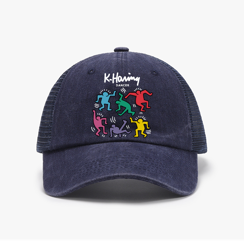 Kaith Haring Dancer Vintage Cotton Breathable Hat
