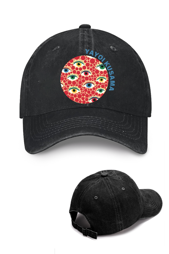 Yayoi Kusama Eyes Vintage Cotton Cap