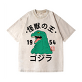 Kaiju Vintage Wash Japanese Design T-Shirt