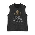 Drunken Octopus Pure Cotton Wash-Dyed Sleeveless Tank Top