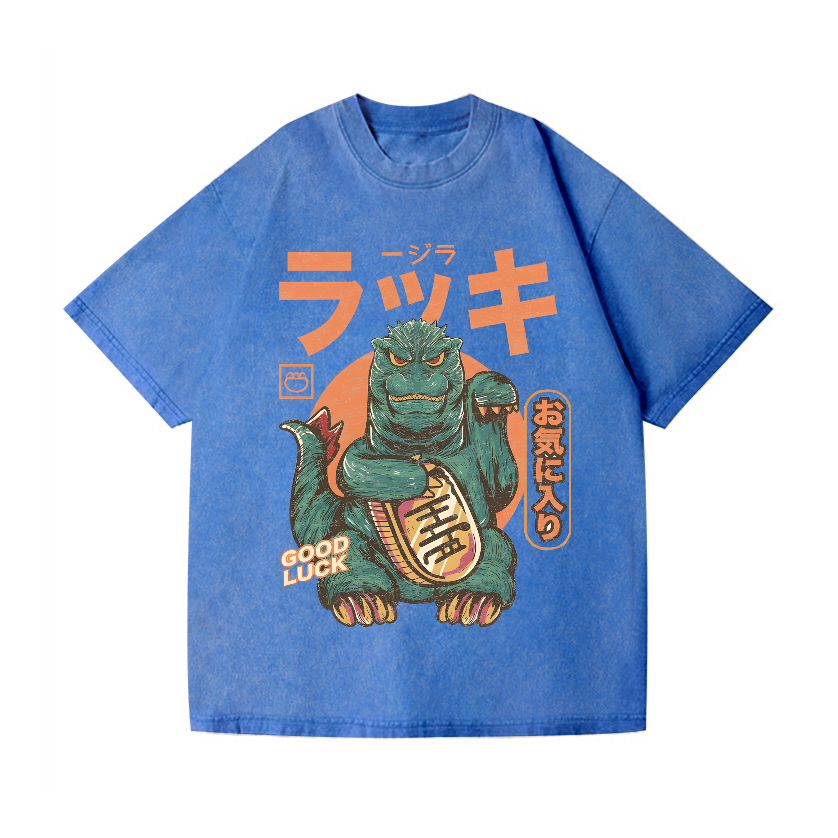 Kaiju Vintage Wash Japanese Design T-Shirt