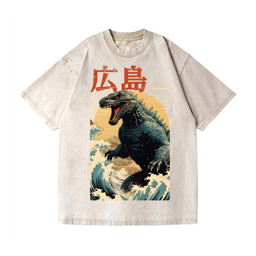 Hiroshima Kaiju Vintage Wash Japanese Design T-Shirt