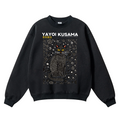 Yayoi Kusama Black Cat Vintage Cotton Blend Crewneck Sweatshirt